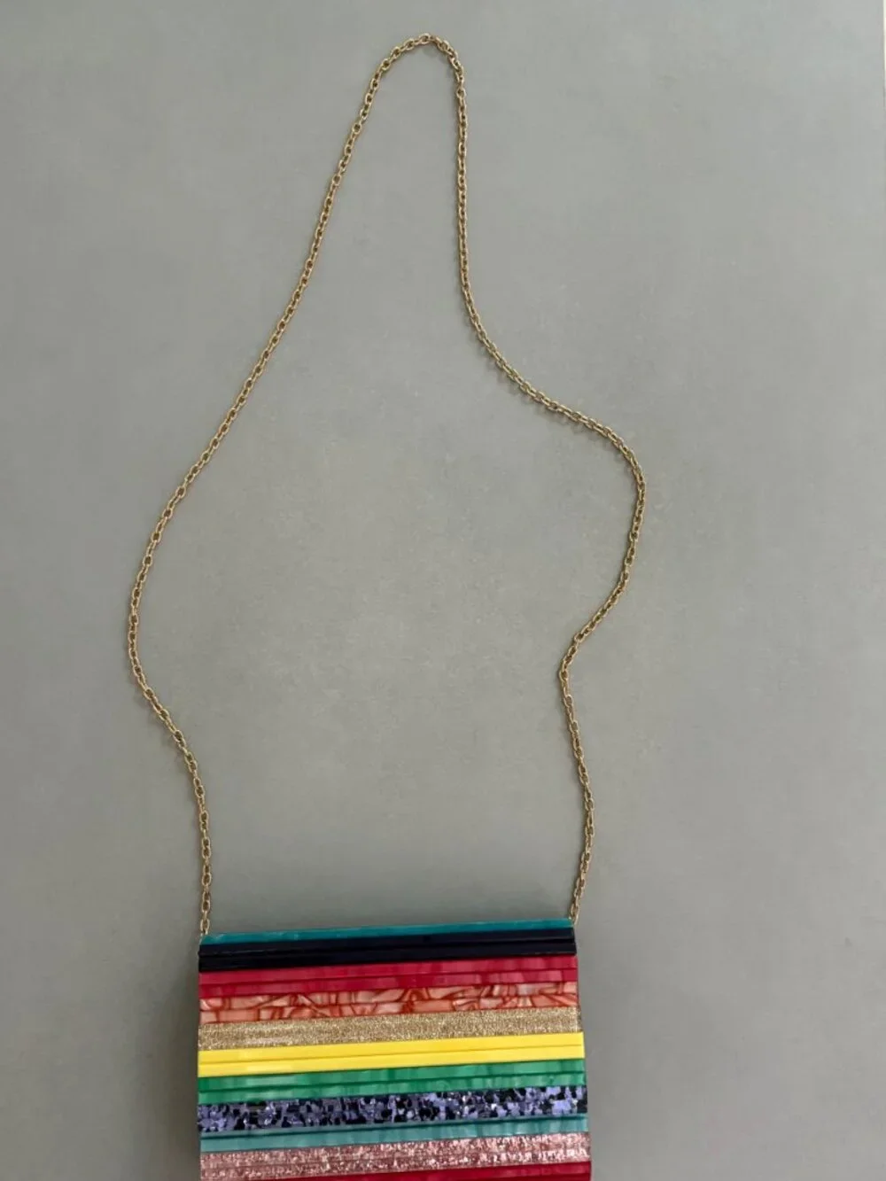 NEW KURT GEIGER PARTY ENVELOPE CLUTCH (Rainbow Color) NWT - Picture 3 of 5